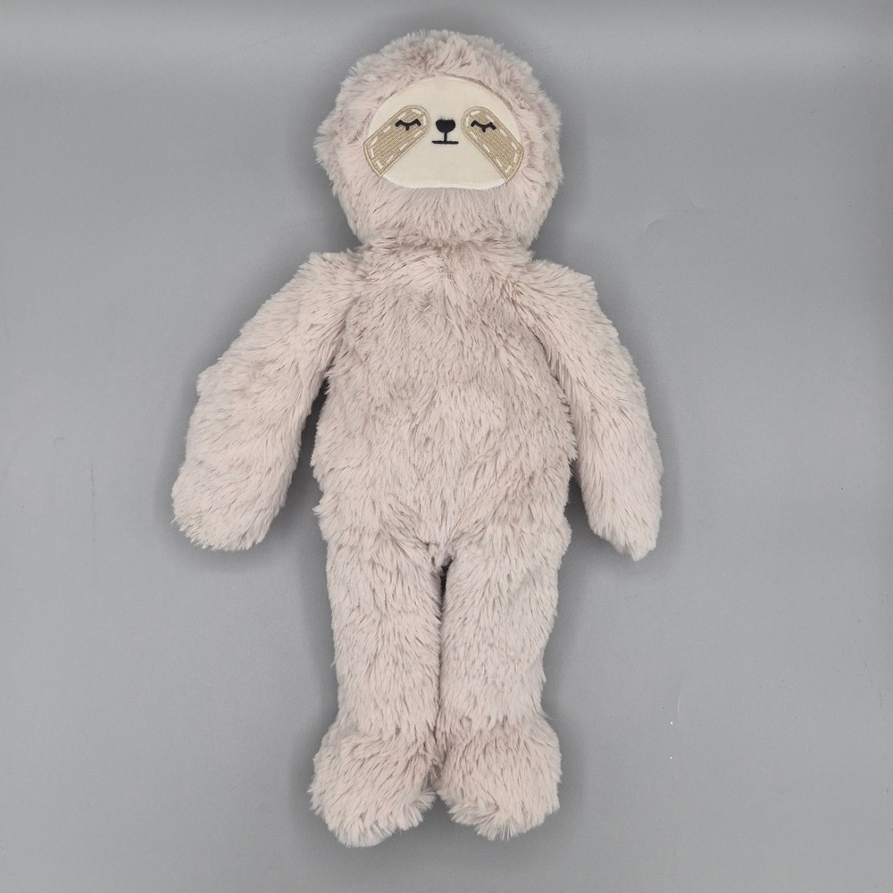 Slumberkins Sloth Kin Plush Stuffed Animal Beige Taupe Ultra Soft 14 Inch Toy